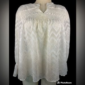 Maette Long Sleeve Sheer Blouse Women’s XS